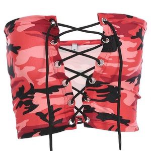 Camo Crop Top 🚨